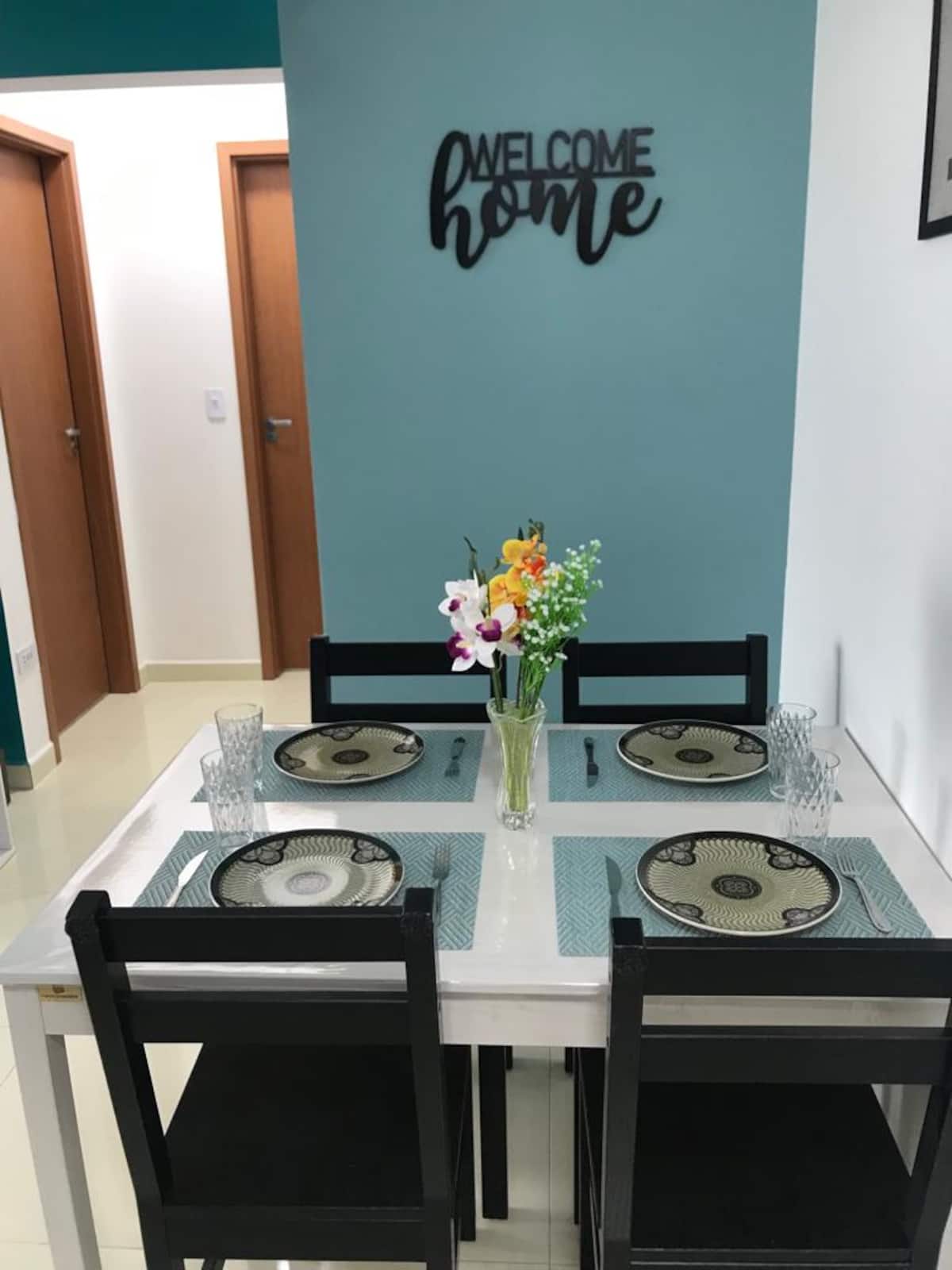 Mesa de jantar do Apartamento 54