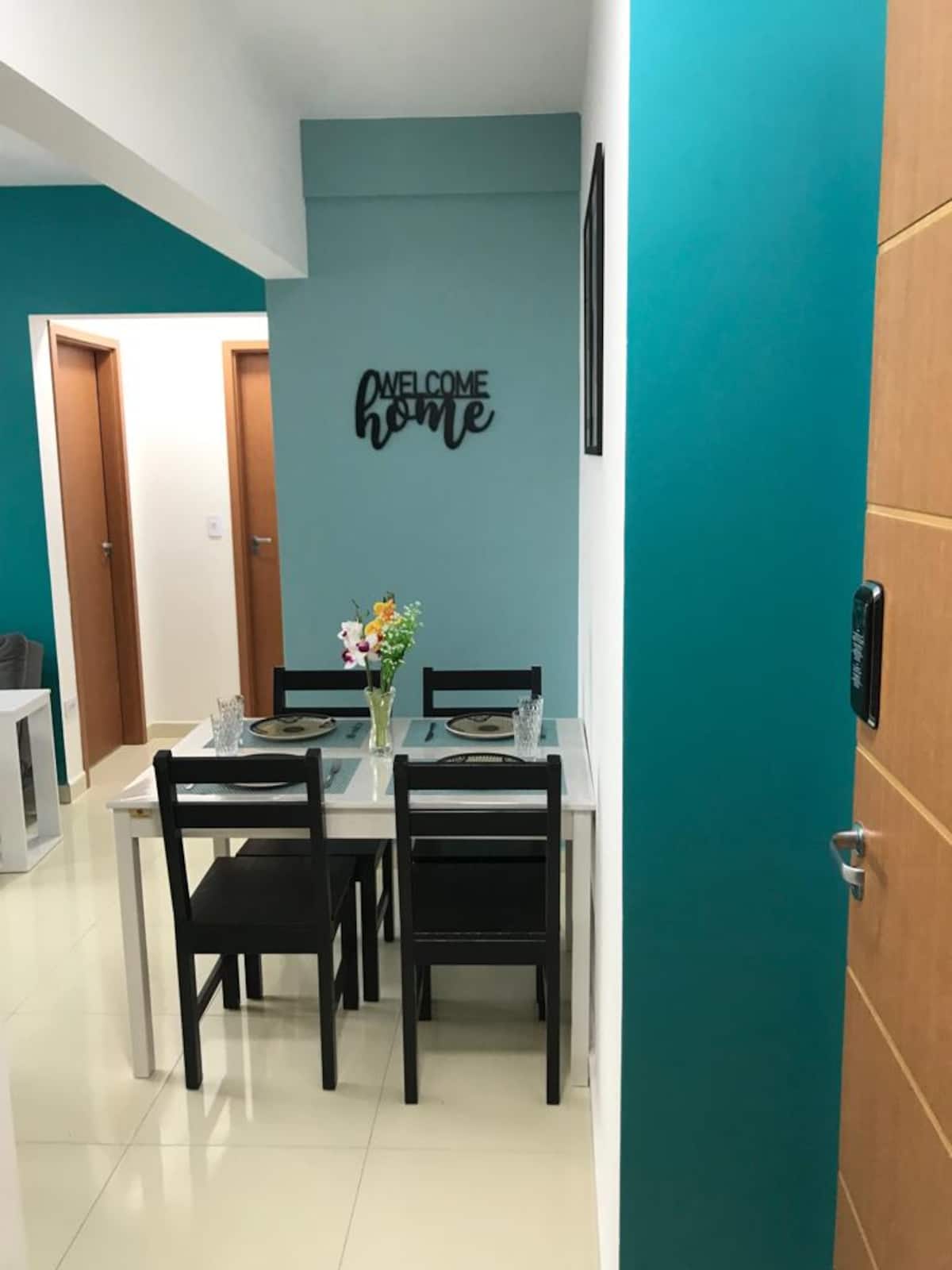 Entrada e sala de jantar do Apartamento 54
